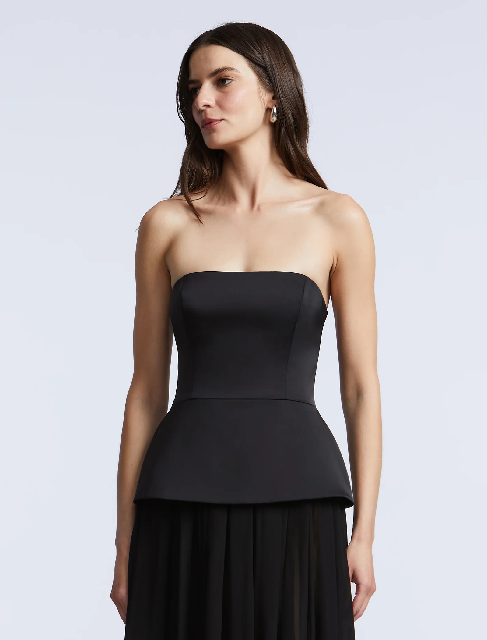Strapless Peplum Gown - Image 4