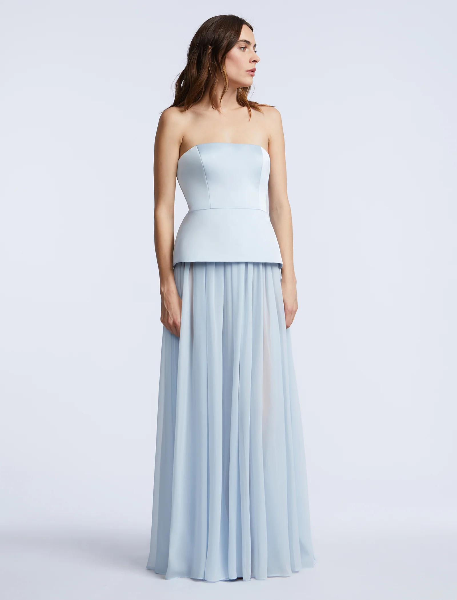 Strapless Peplum Gown - Image 3
