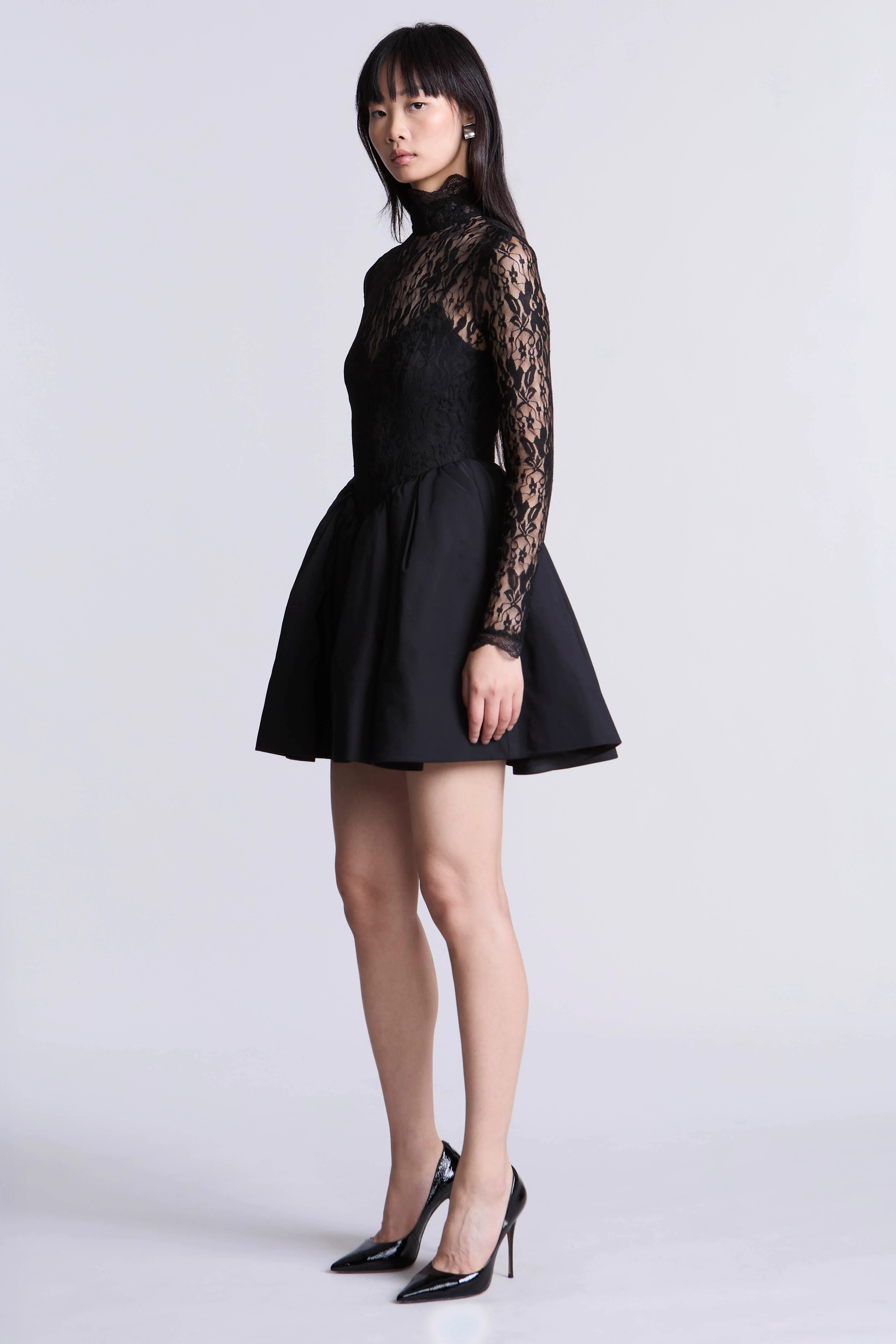 Stretch Lace Bubble Dress - Image 3