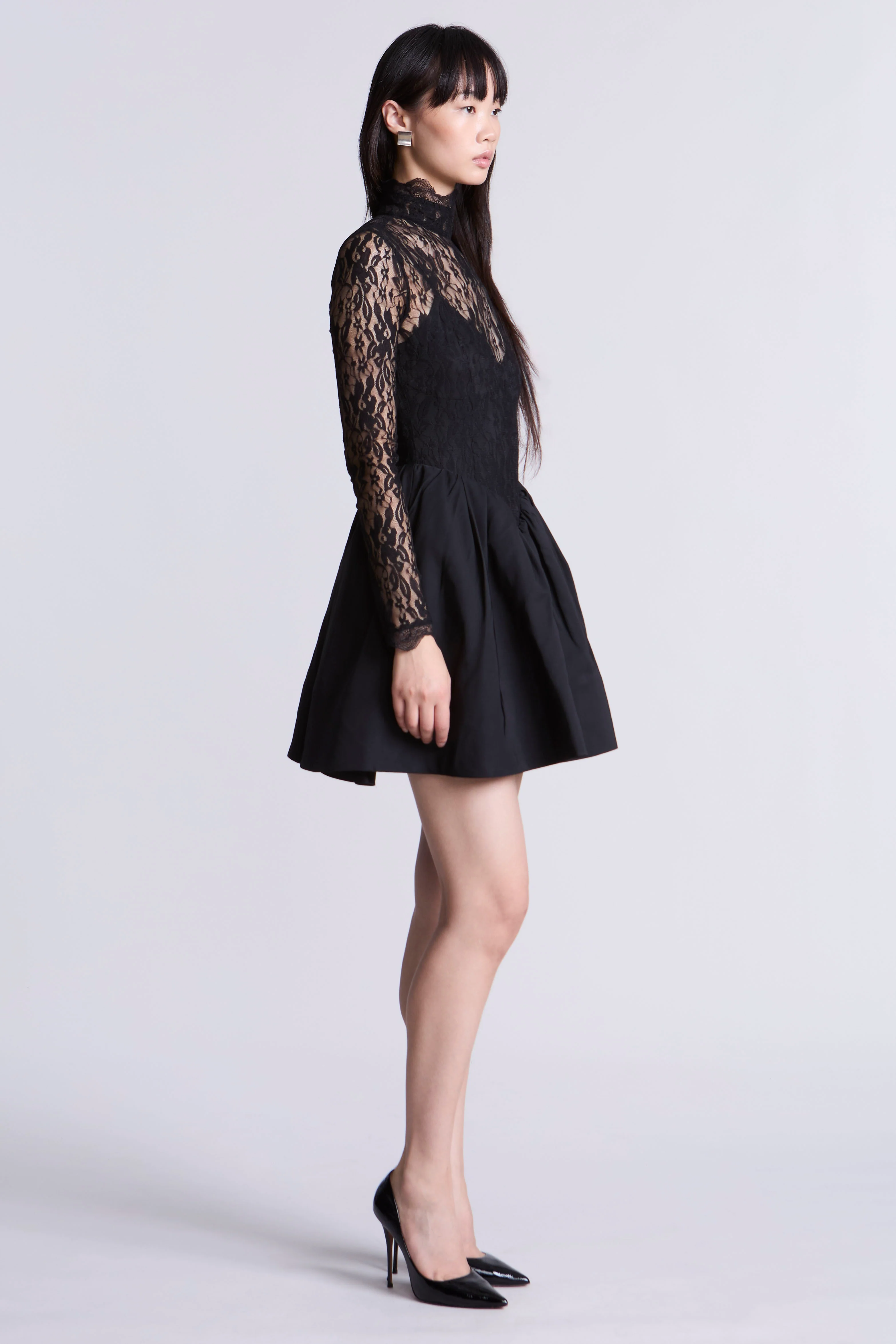 Stretch Lace Bubble Dress - Image 5