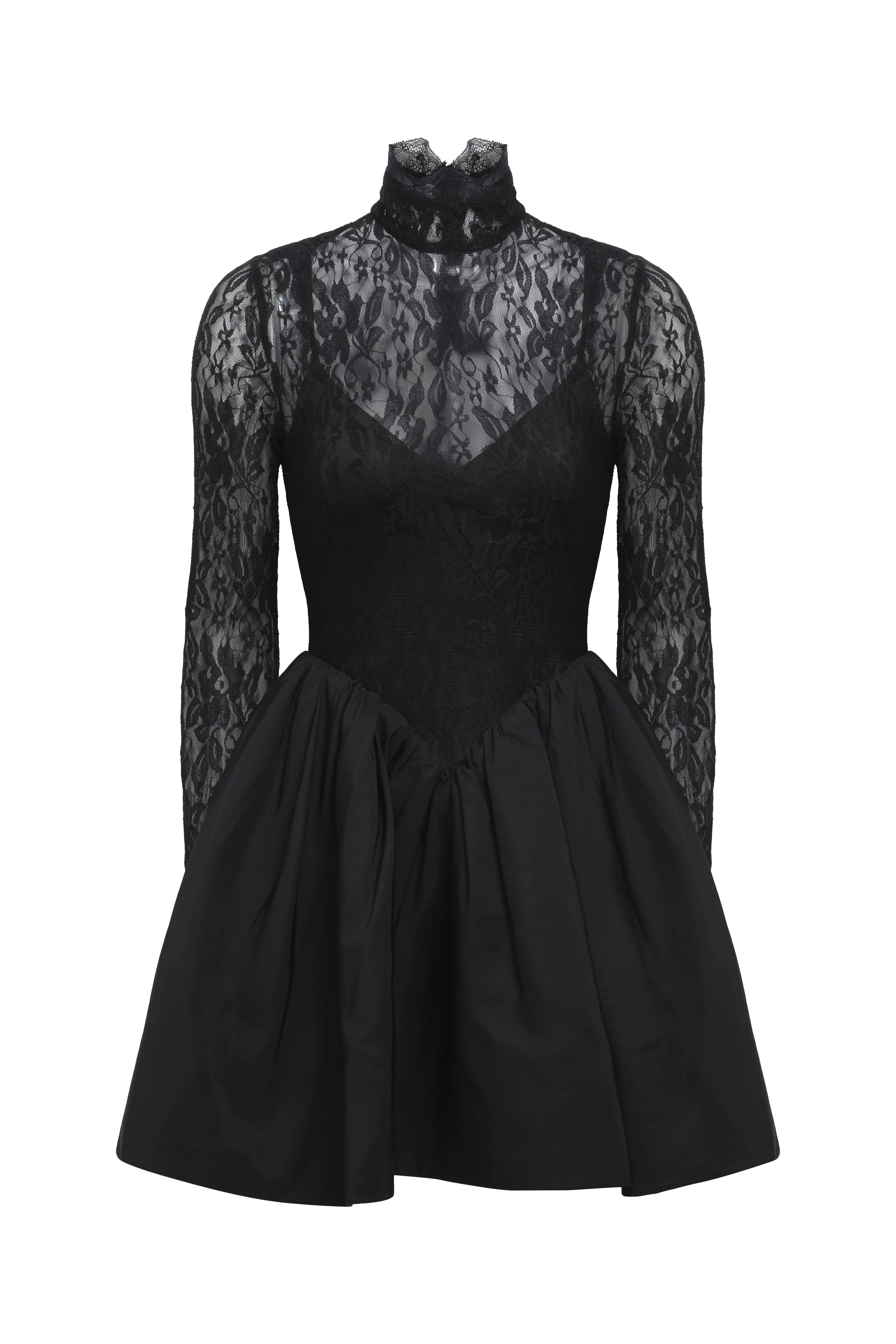 Stretch Lace Bubble Dress - Image 9