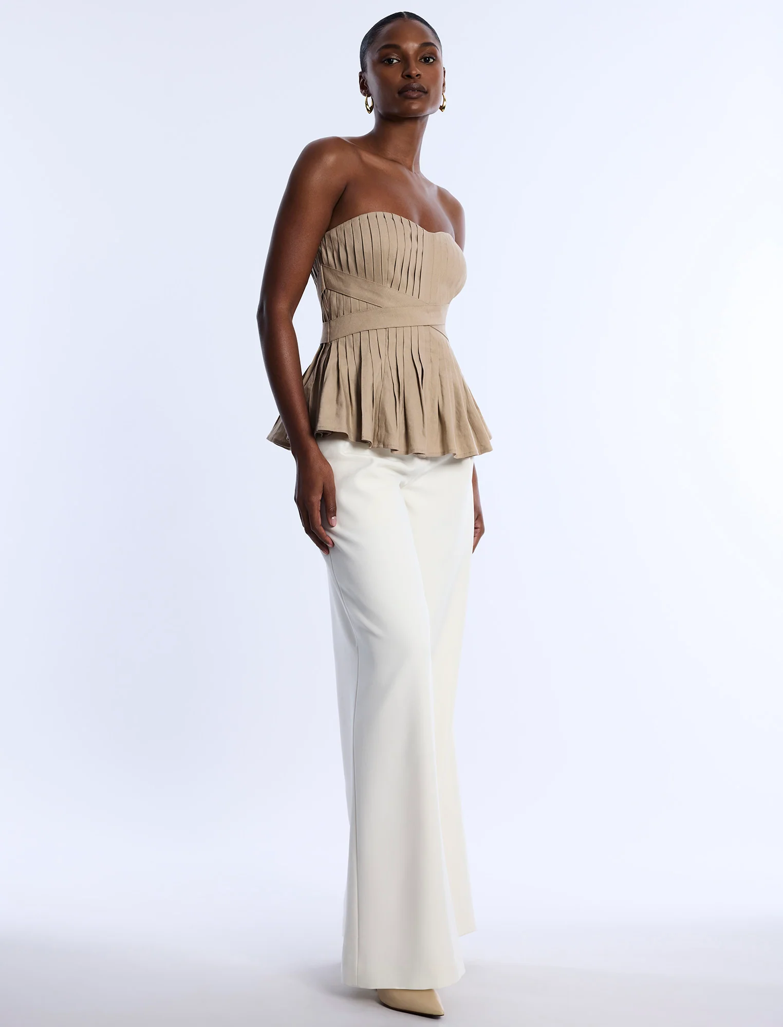 Stretch Linen Top - Image 4