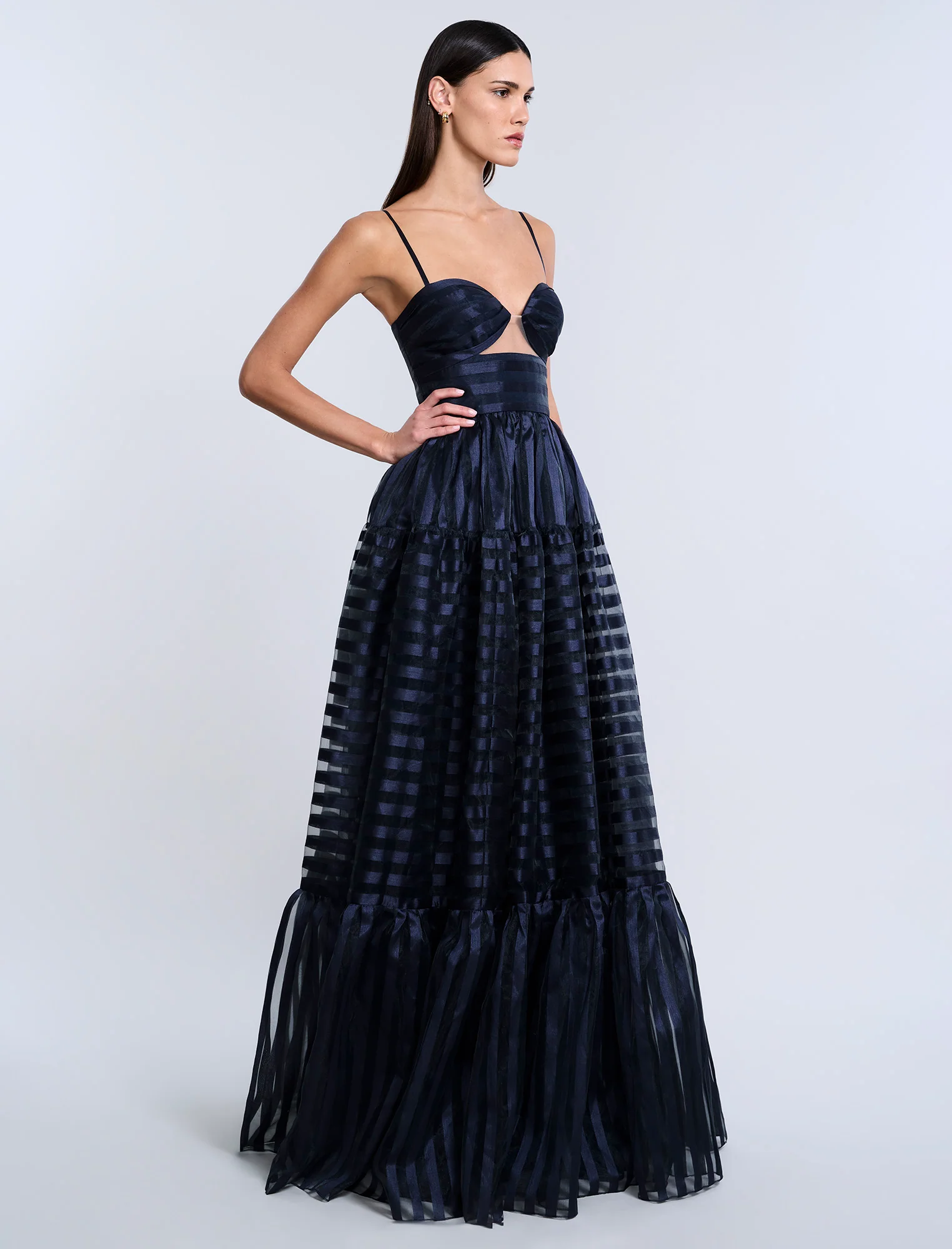 Stripe Organza Gown - Image 4
