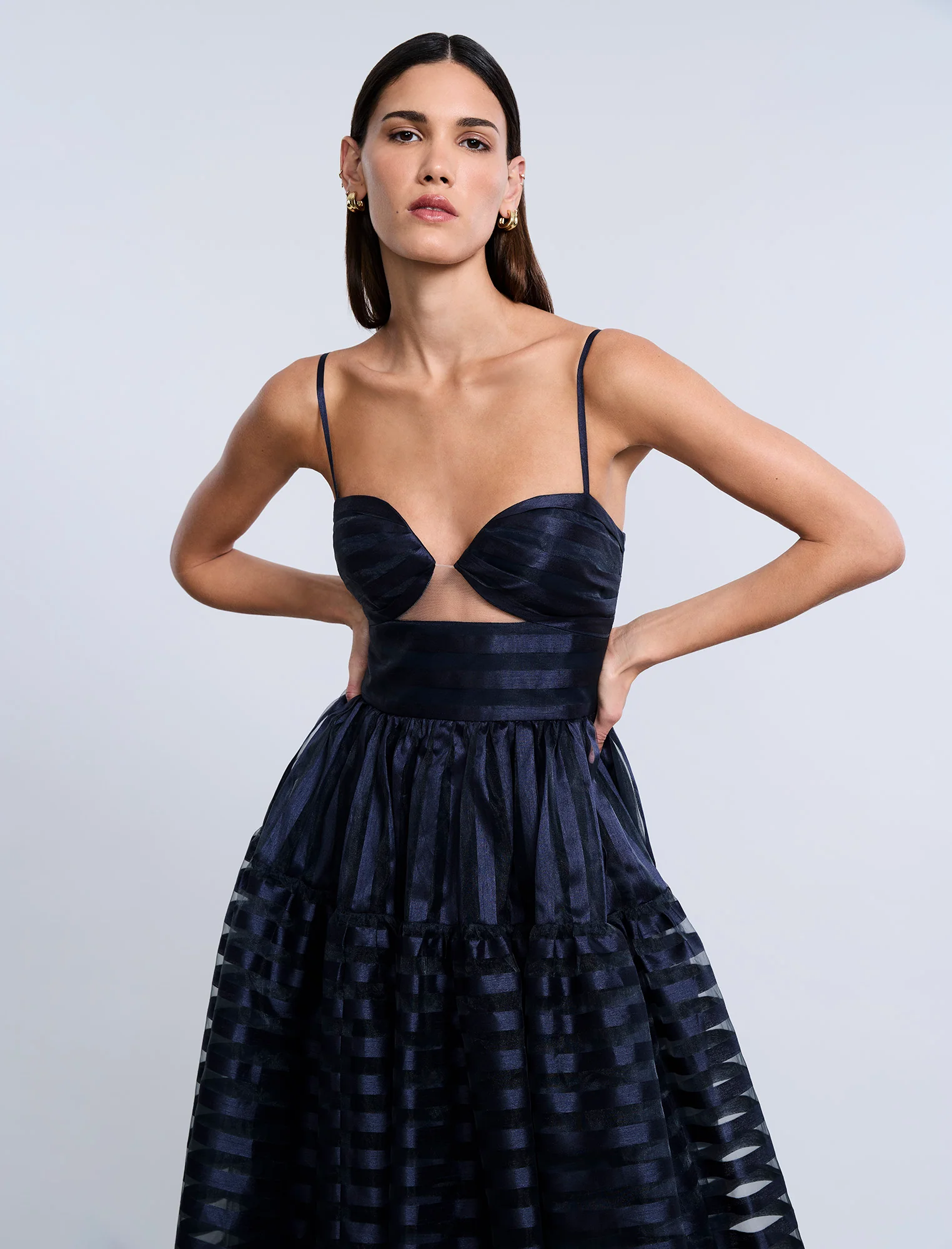Stripe Organza Gown - Image 6