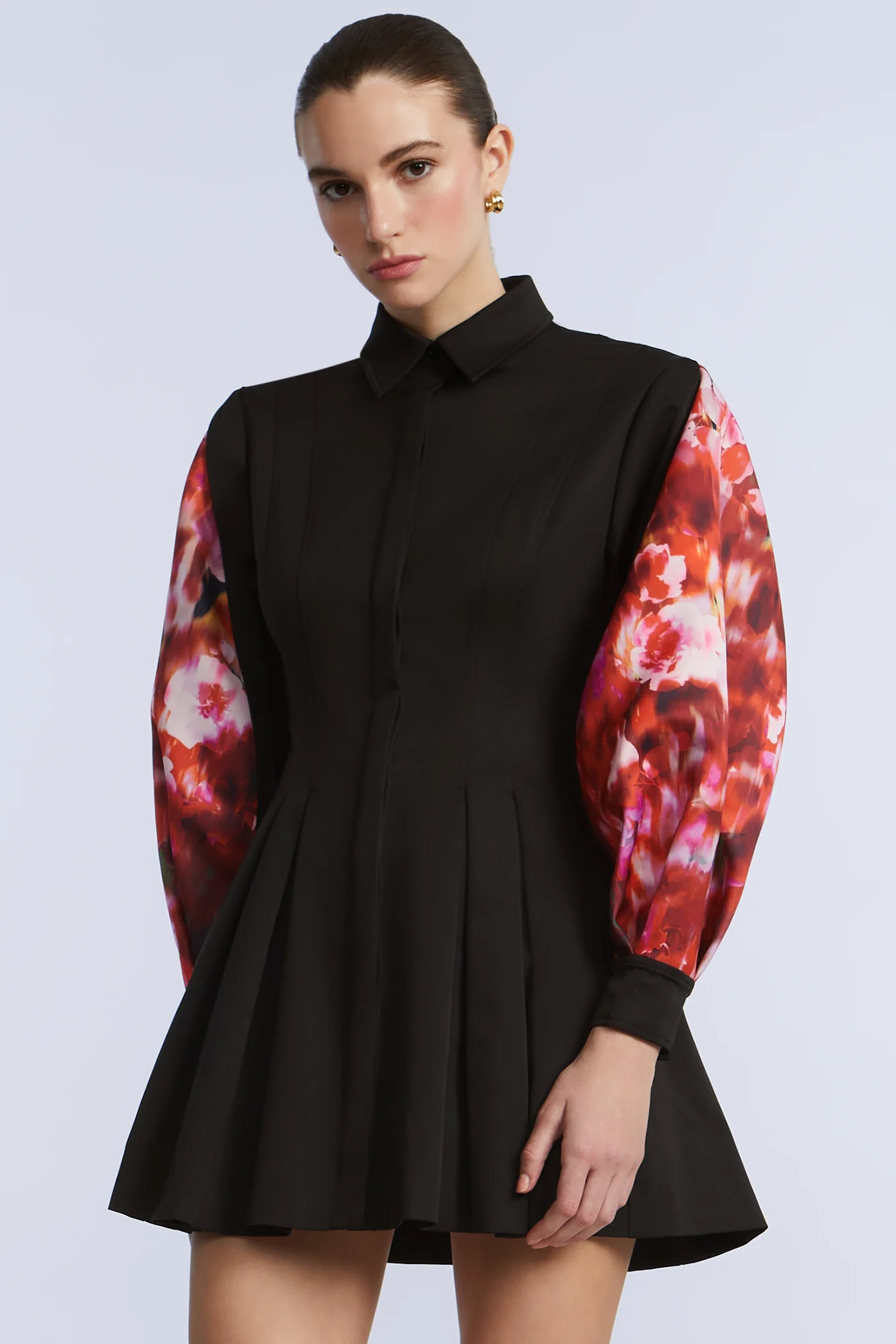 Taffeta Twill Printed Dress - Image 4