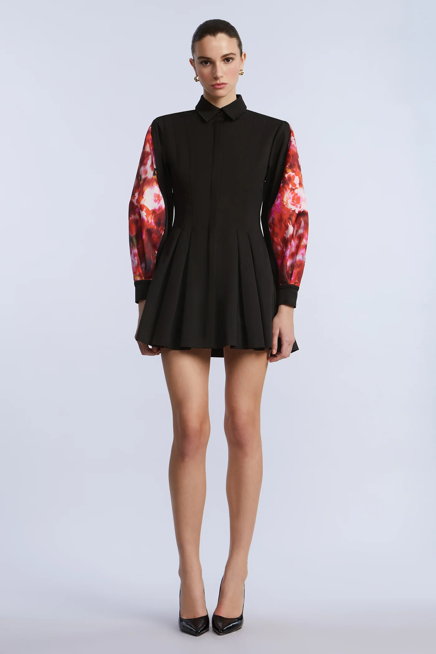 Taffeta Twill Printed Dress - Image 7
