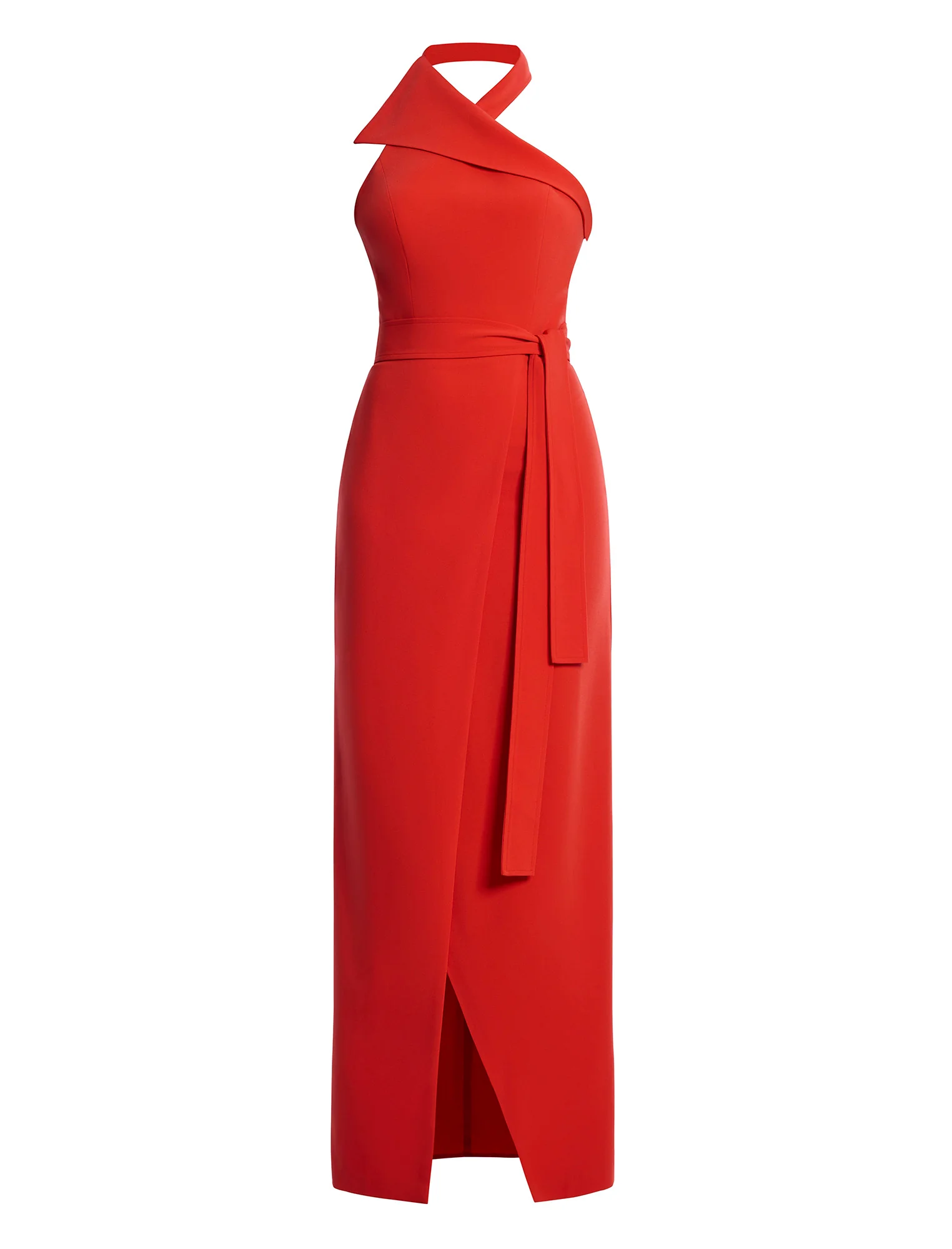 Tailored Collar Halter Dress - Image 9