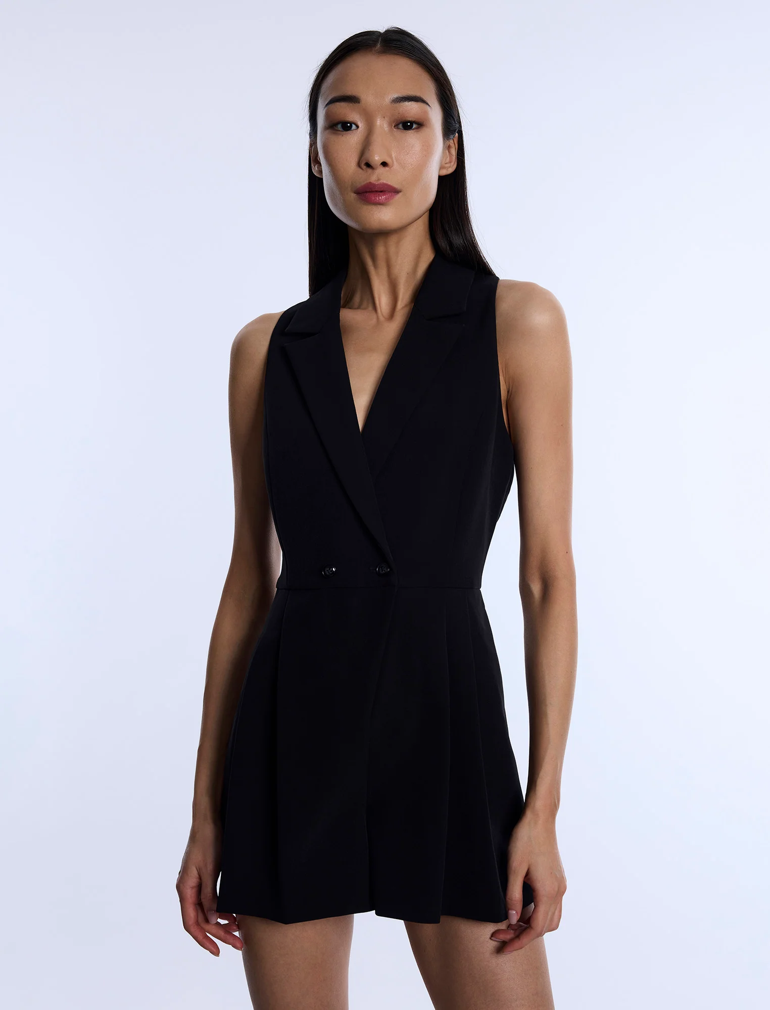 Tailored Sleeveless Romper - Image 5