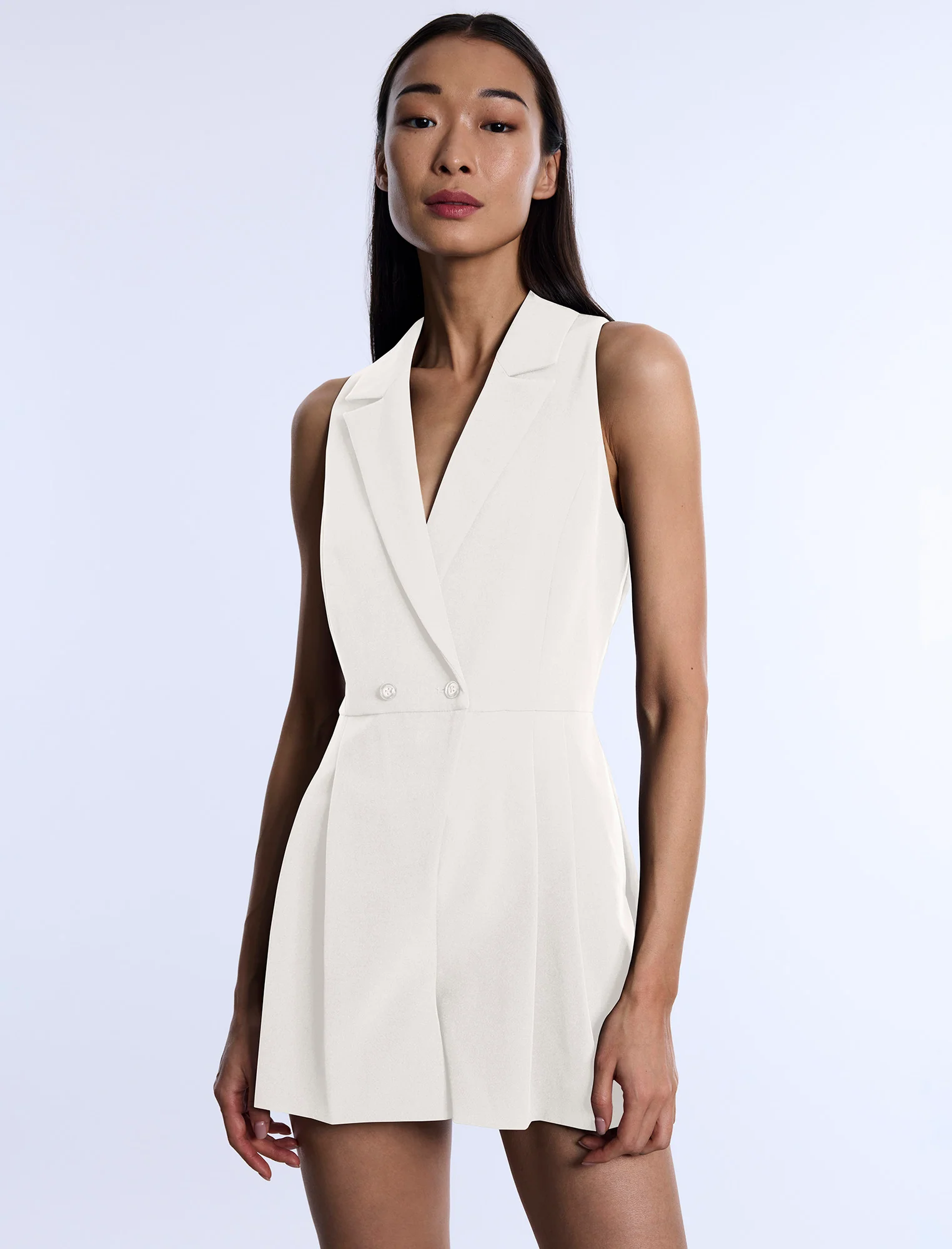 Tailored Sleeveless Romper - Image 5
