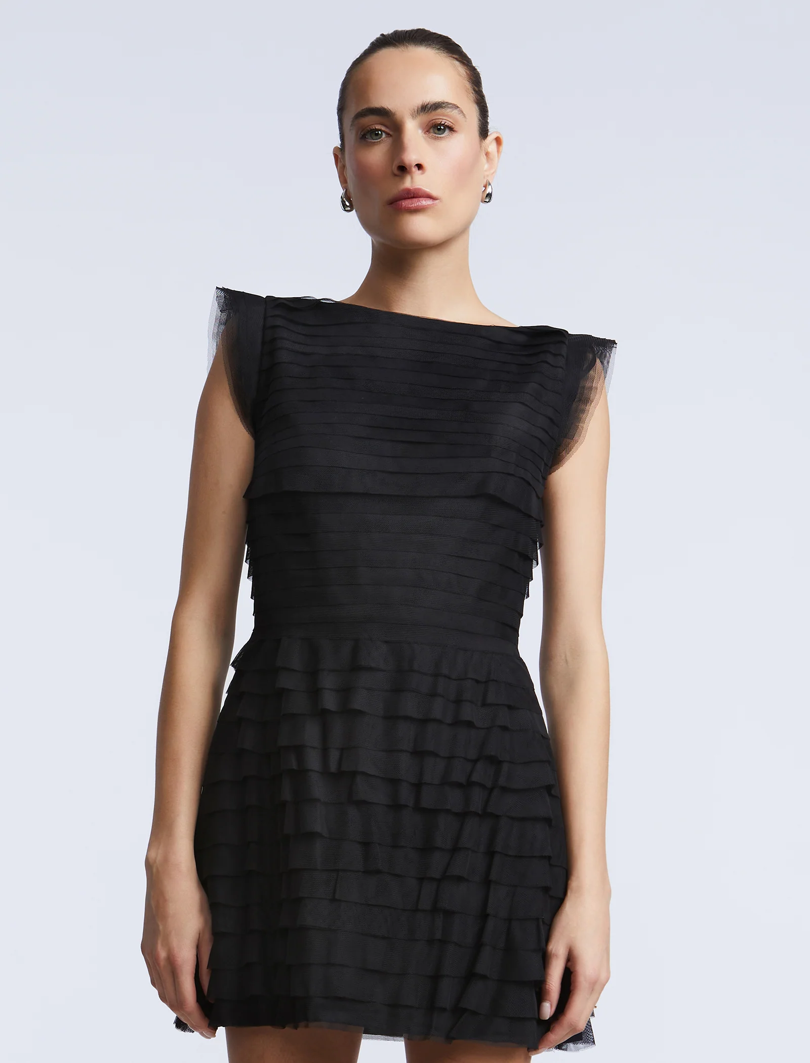 Tulle Tiered Mini Dress - Image 4