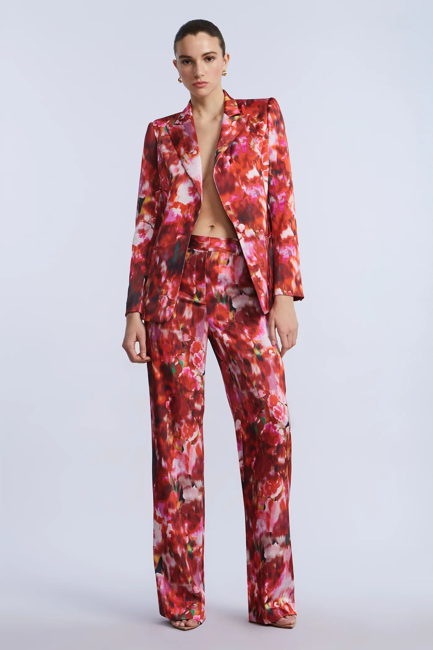 Washed Floral Blazer